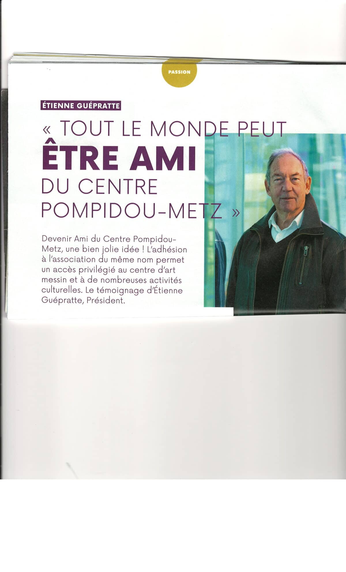 Tout le monde peut être Ami du Centre Pompidou-Metz